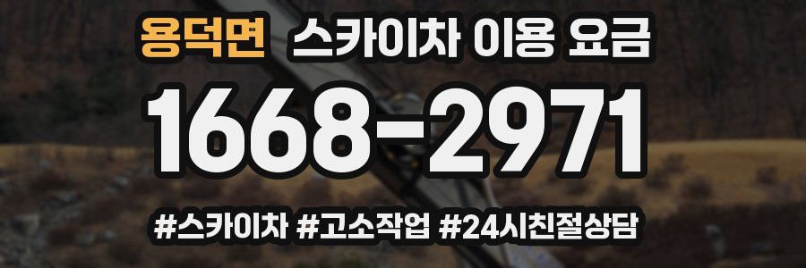 용덕면 스카이차 이용 요금