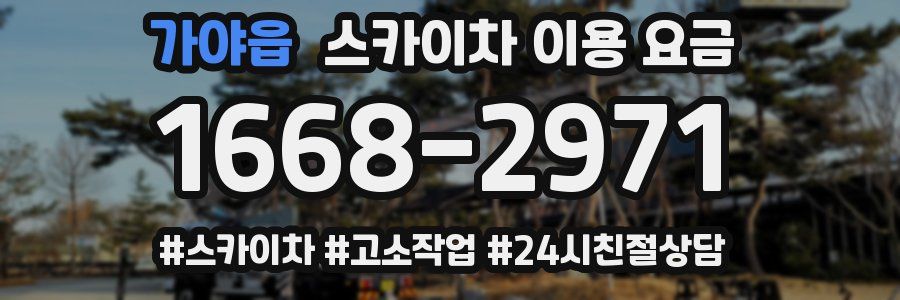 가야읍 스카이차 이용 요금