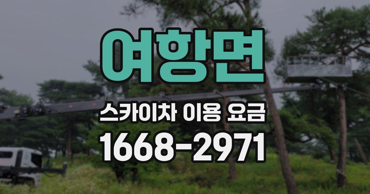 여항면 스카이차 이용 요금