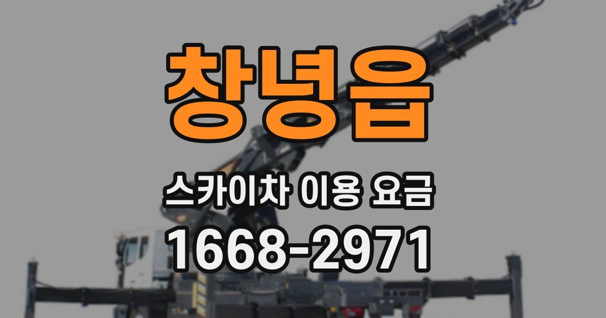 창녕읍 스카이차 이용 요금