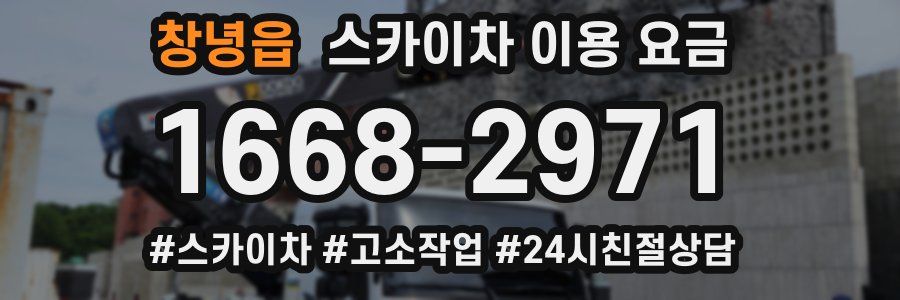 창녕읍 스카이차 이용 요금