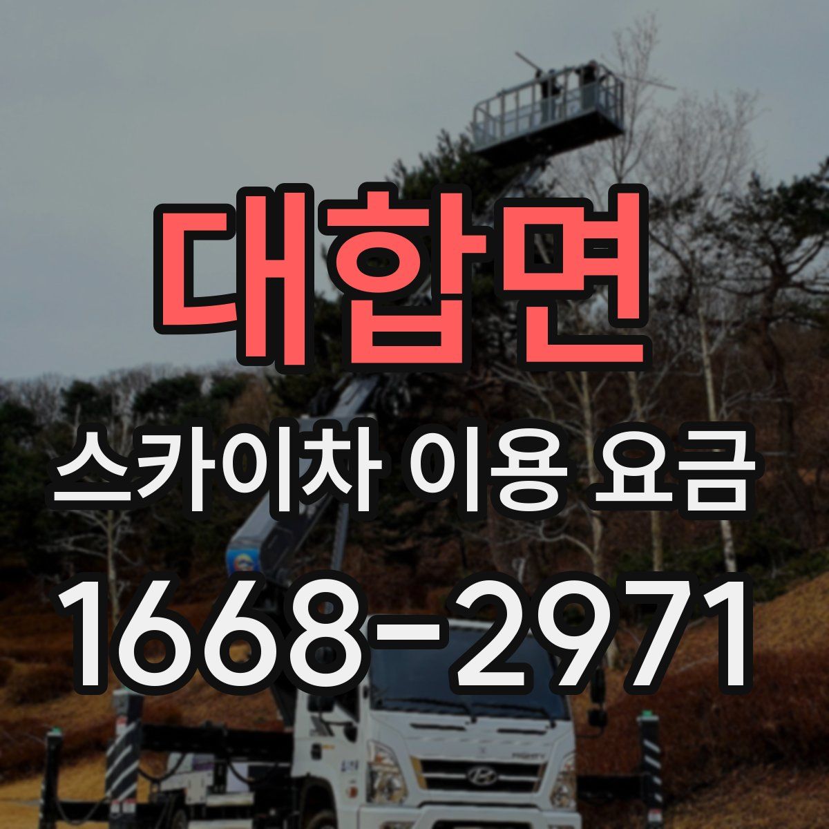 대합면 스카이차 이용 요금