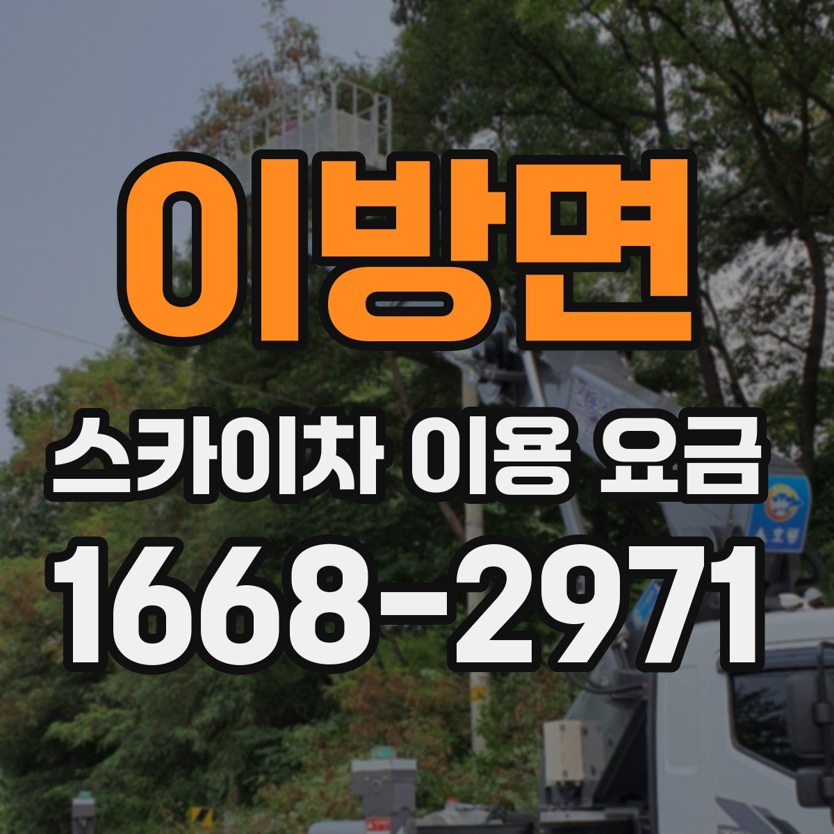 이방면 스카이차 이용 요금