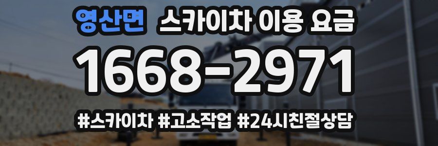 영산면 스카이차 이용 요금