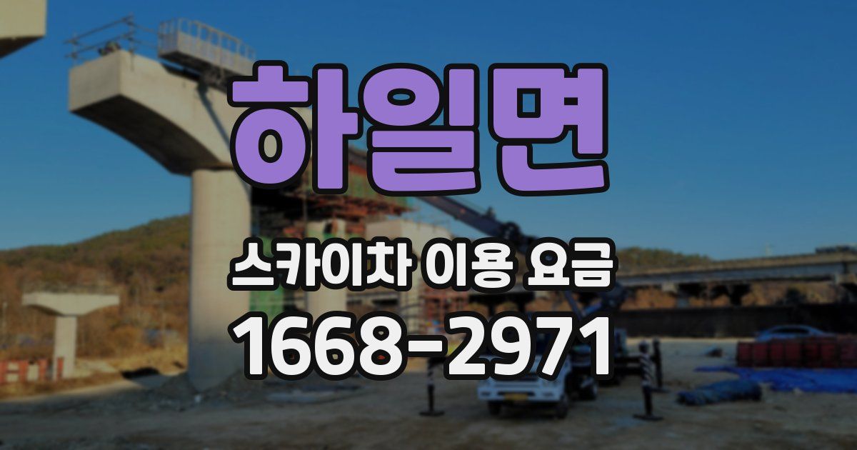 하일면 스카이차 이용 요금