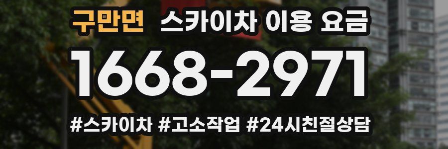 구만면 스카이차 이용 요금