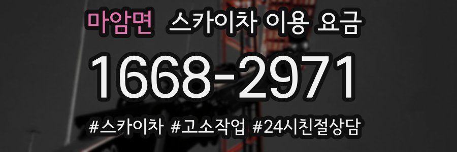 마암면 스카이차 이용 요금