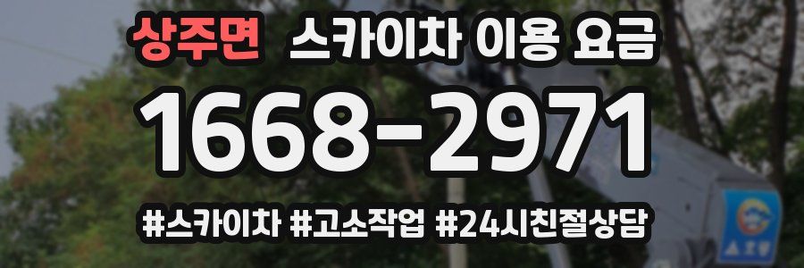 상주면 스카이차 이용 요금