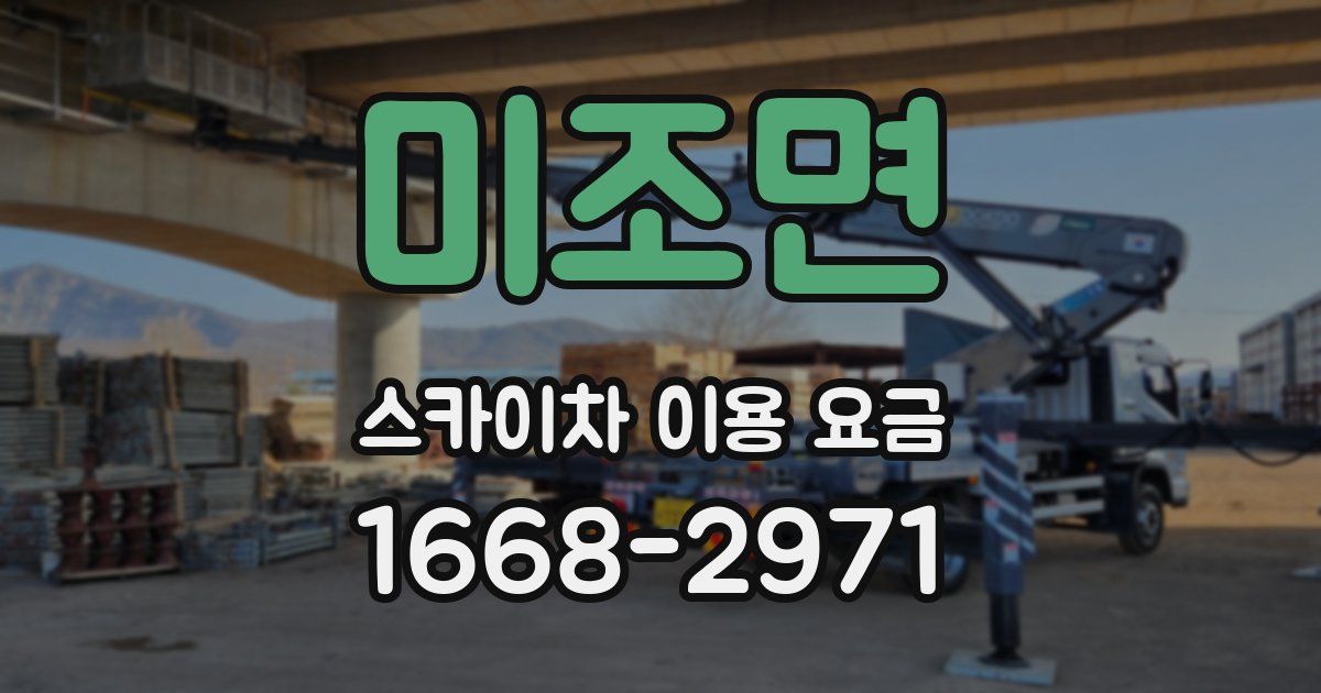 미조면 스카이차 이용 요금