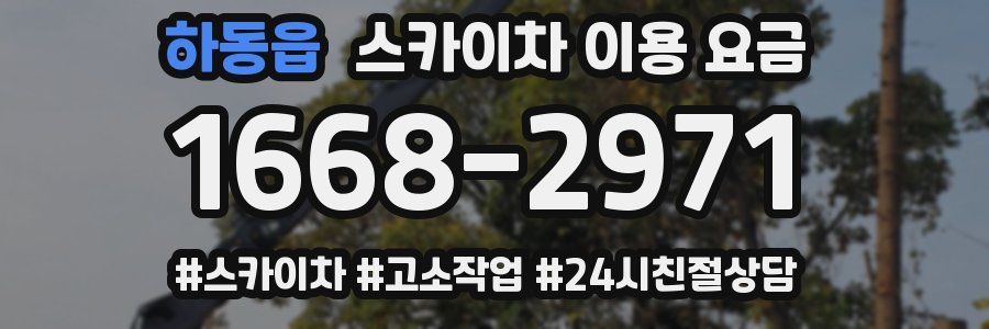 하동읍 스카이차 이용 요금