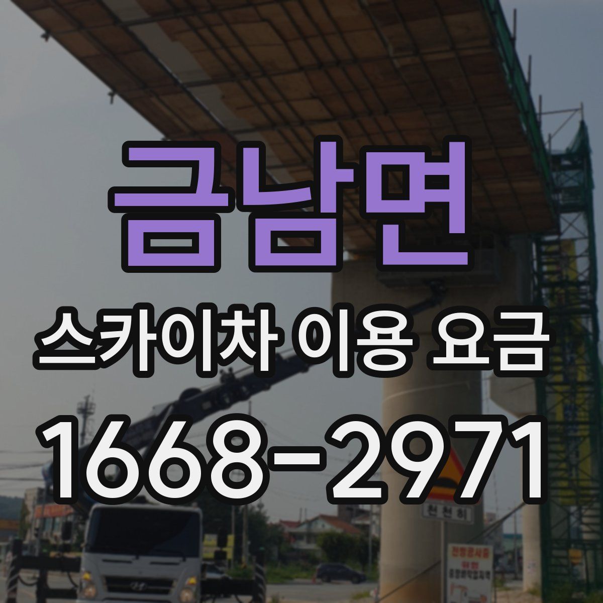금남면 스카이차 이용 요금