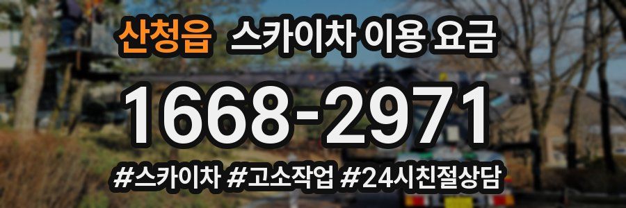 산청읍 스카이차 이용 요금