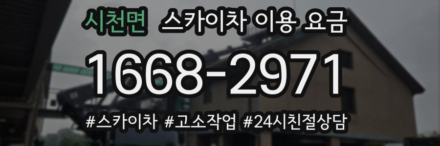 시천면 스카이차 이용 요금