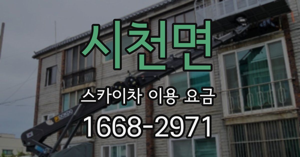 시천면 스카이차 이용 요금
