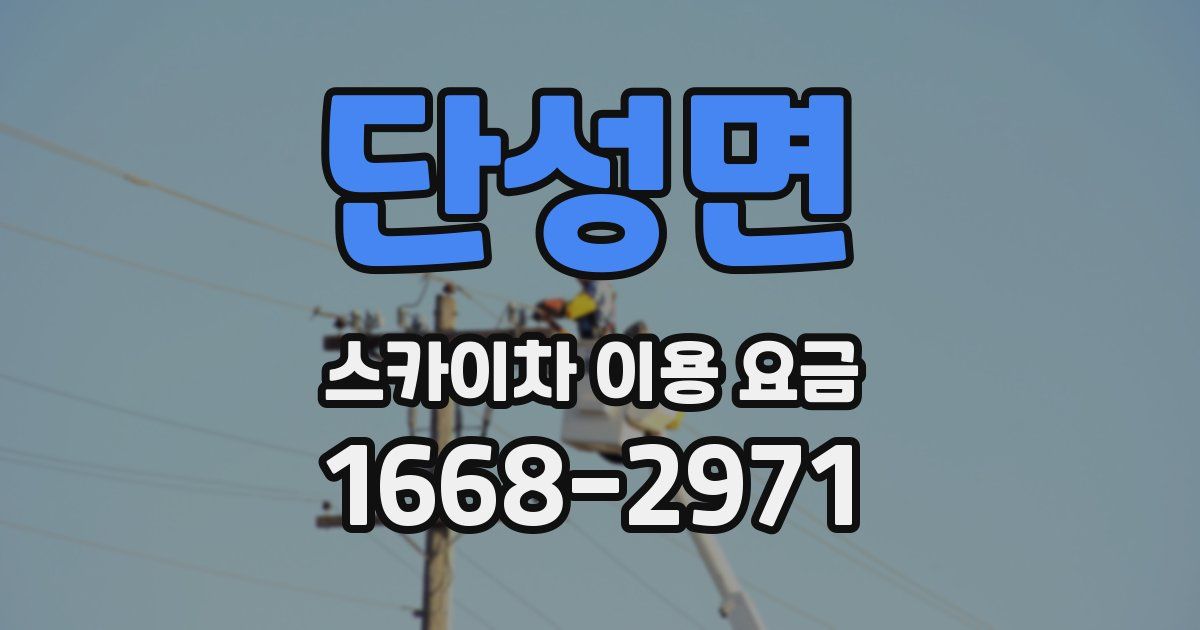 단성면 스카이차 이용 요금