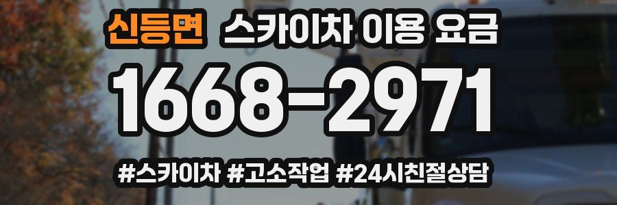 신등면 스카이차 이용 요금