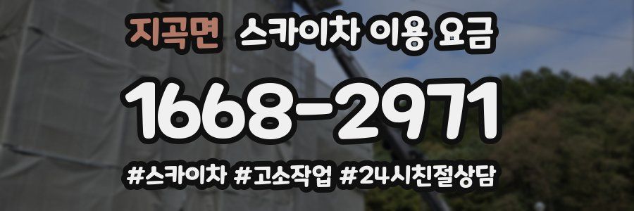 지곡면 스카이차 이용 요금