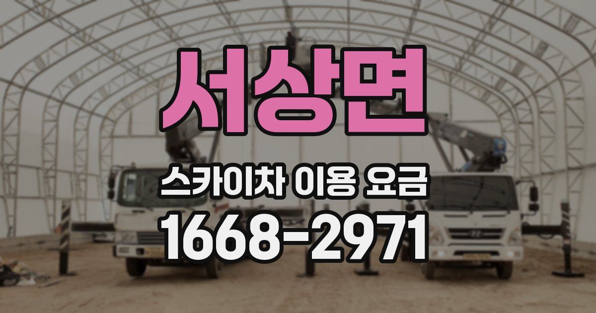 서상면 스카이차 이용 요금