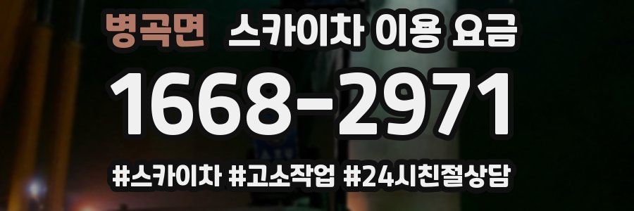 병곡면 스카이차 이용 요금
