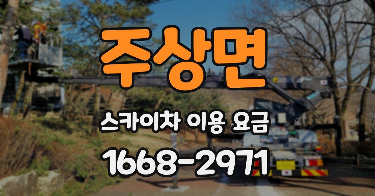 주상면 스카이차 이용 요금