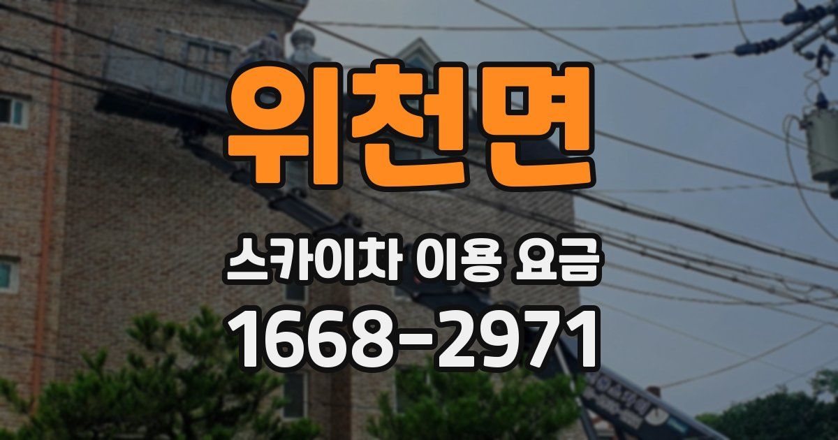 위천면 스카이차 이용 요금