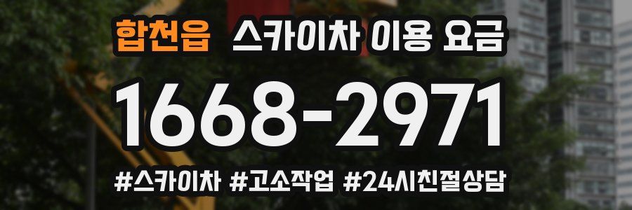 합천읍 스카이차 이용 요금