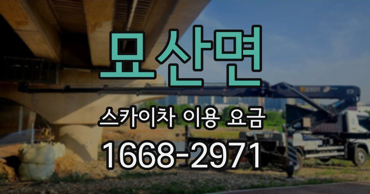 묘산면 스카이차 이용 요금