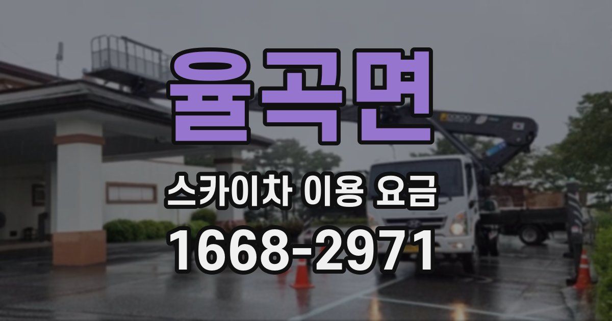 율곡면 스카이차 이용 요금