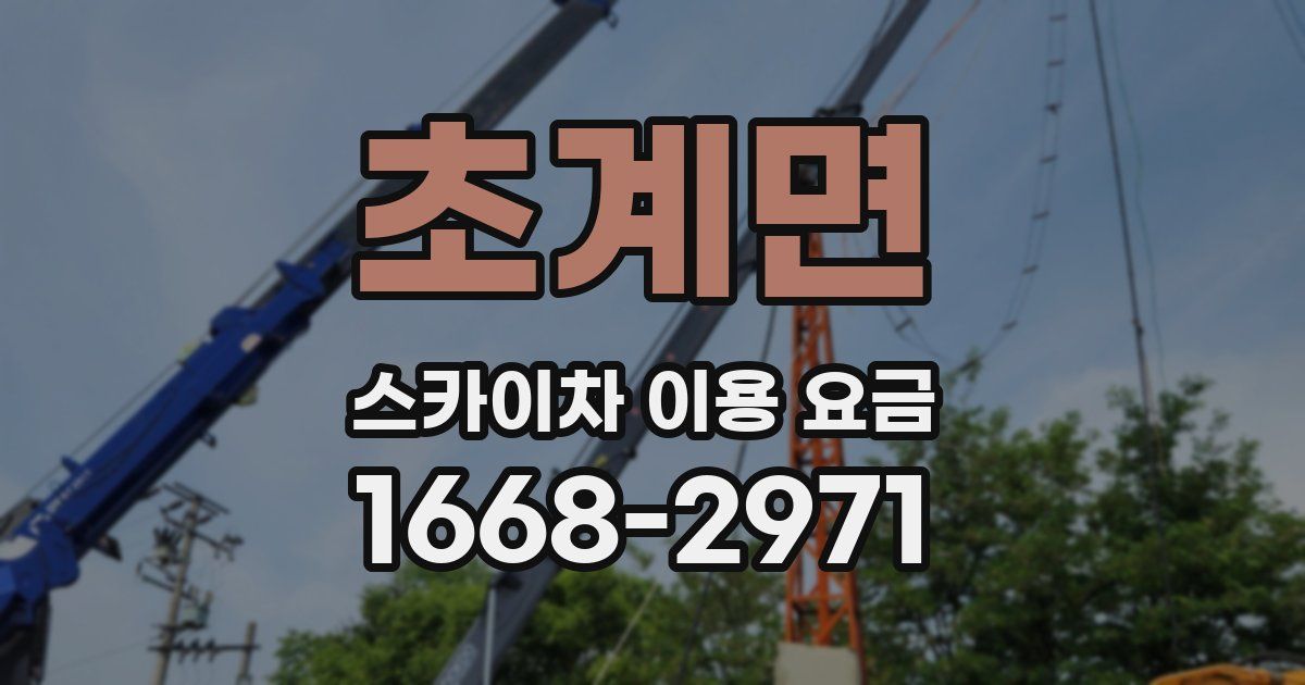 초계면 스카이차 이용 요금