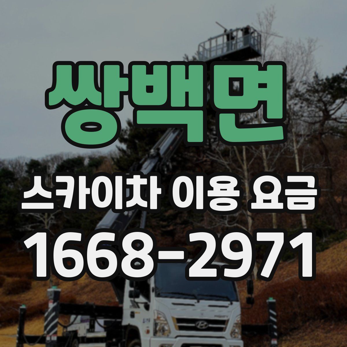 쌍백면 스카이차 이용 요금