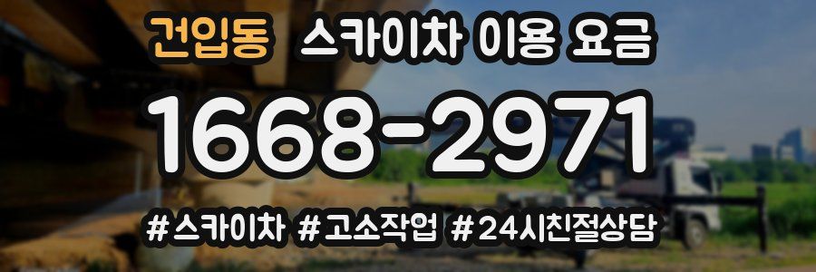 건입동 스카이차 이용 요금