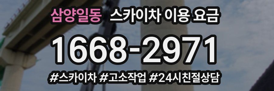삼양일동 스카이차 이용 요금