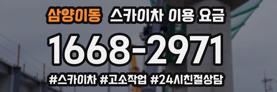 삼양이동 스카이차 이용 요금