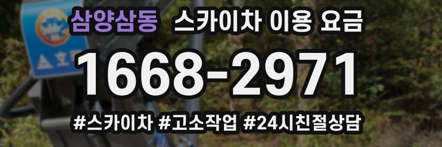 삼양삼동 스카이차 이용 요금