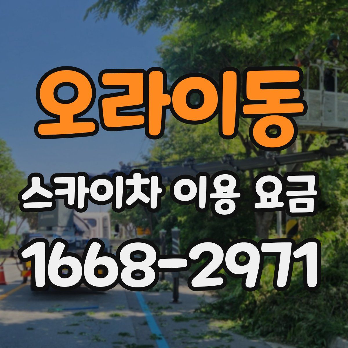 오라이동 스카이차 이용 요금