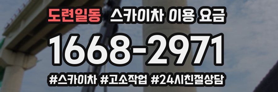 도련일동 스카이차 이용 요금
