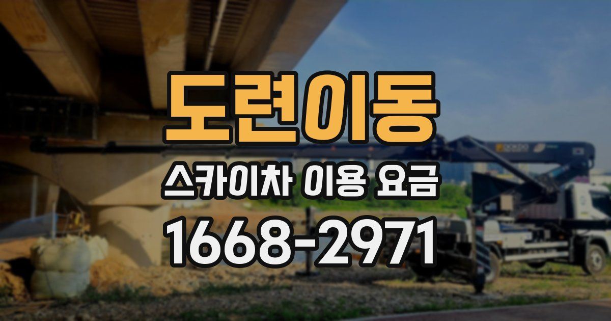 도련이동 스카이차 이용 요금