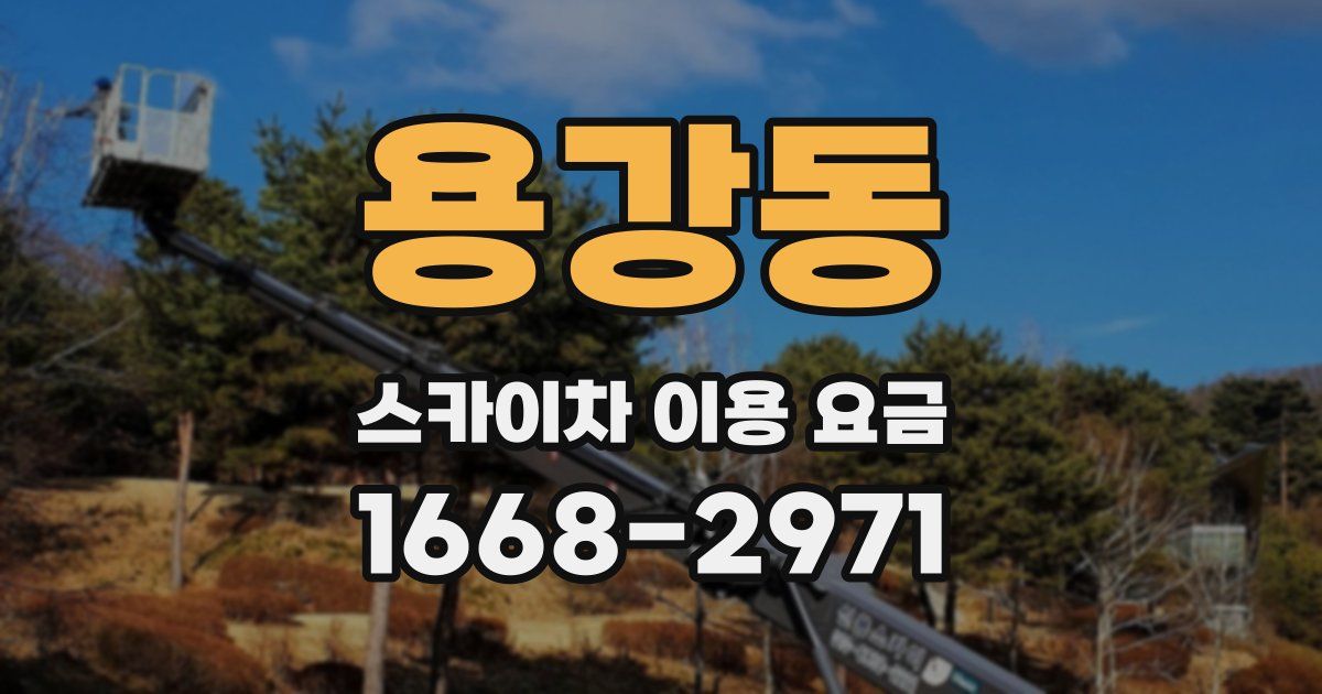 용강동 스카이차 이용 요금