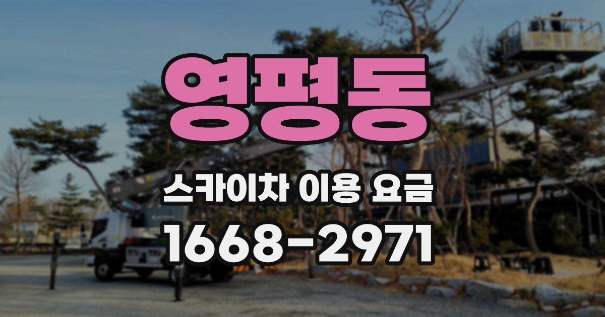영평동 스카이차 이용 요금