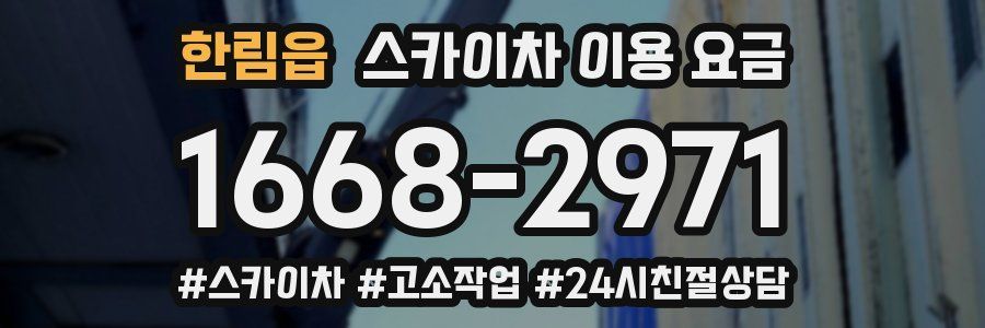 한림읍 스카이차 이용 요금