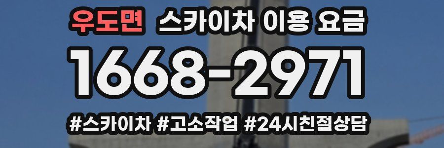 우도면 스카이차 이용 요금