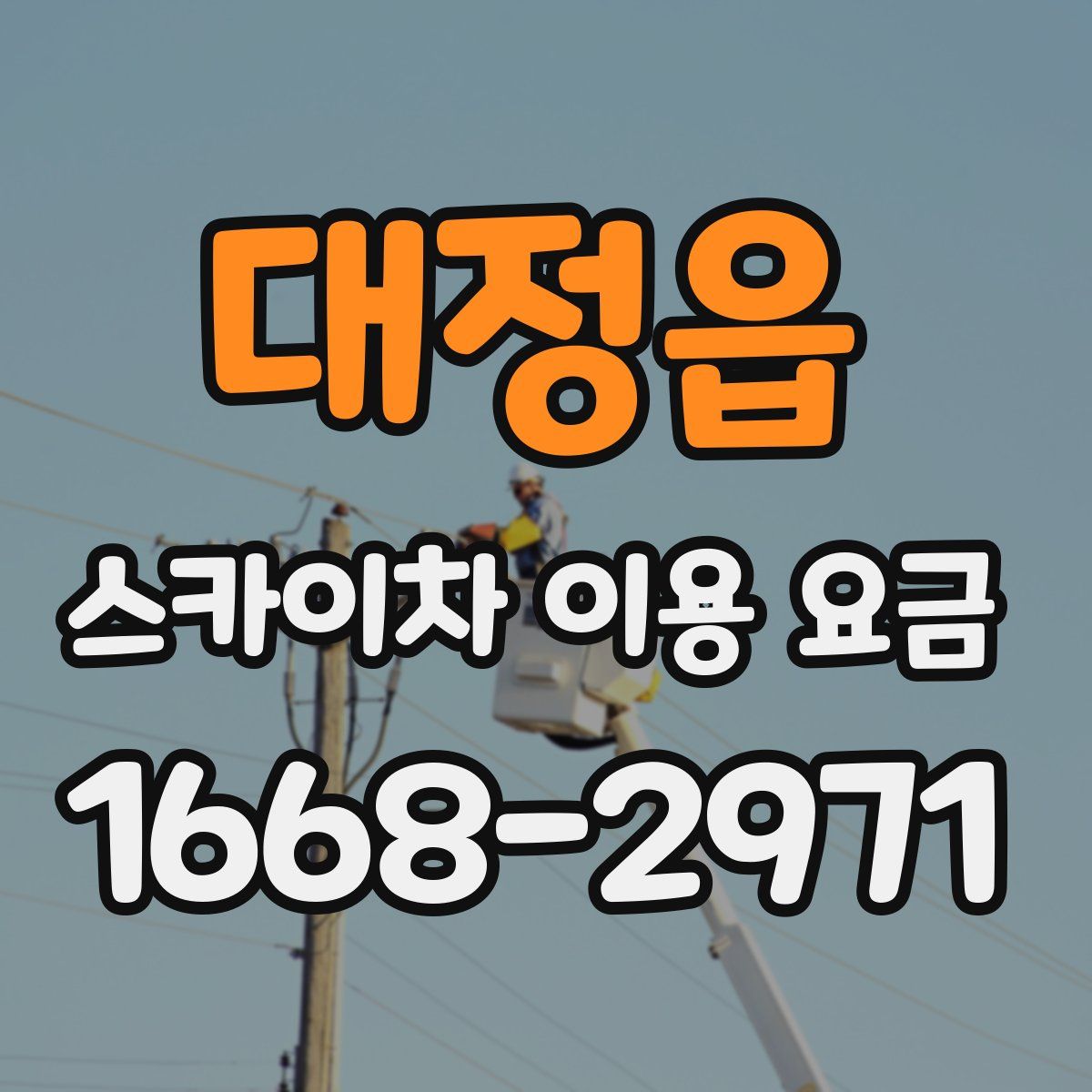 대정읍 스카이차 이용 요금