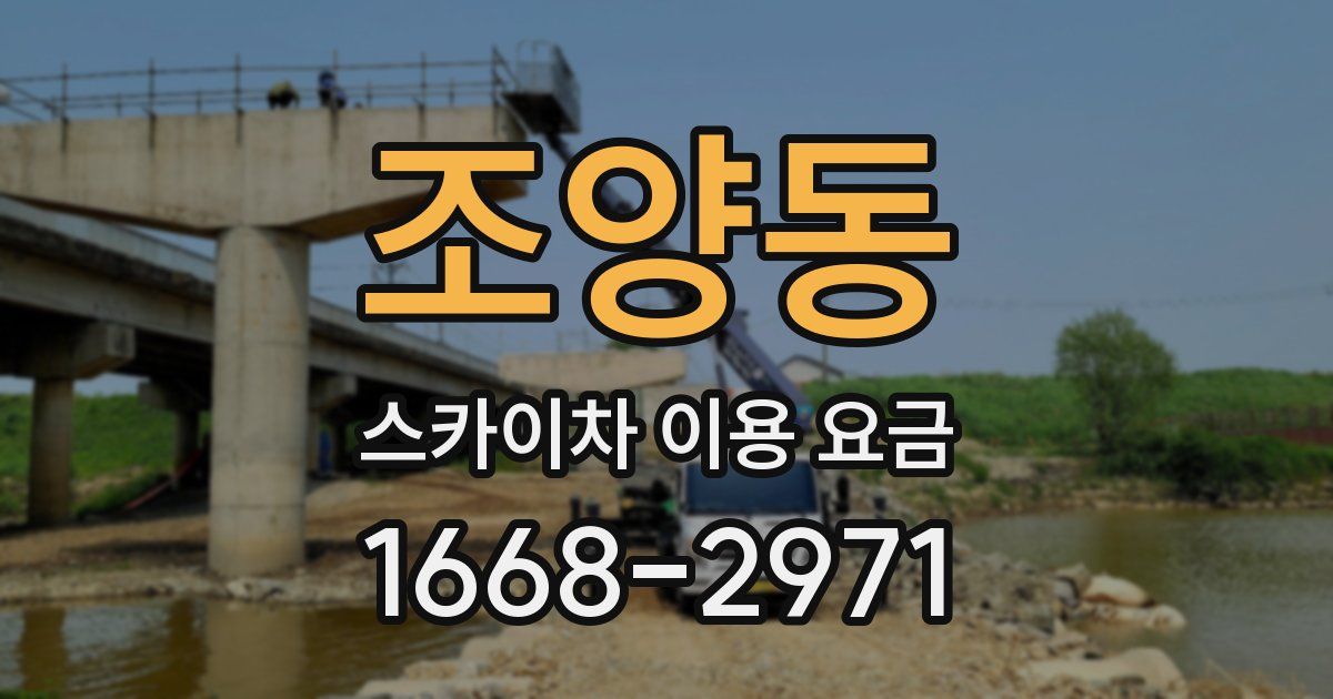 조양동 스카이차 이용 요금