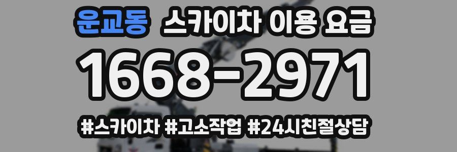 운교동 스카이차 이용 요금