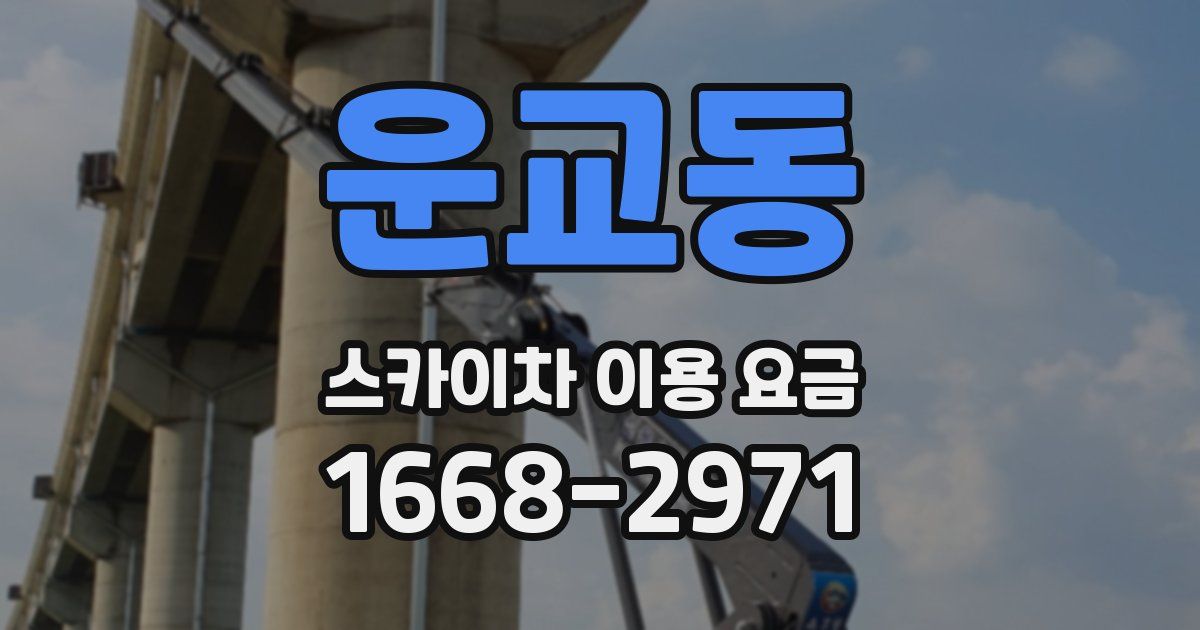 운교동 스카이차 이용 요금