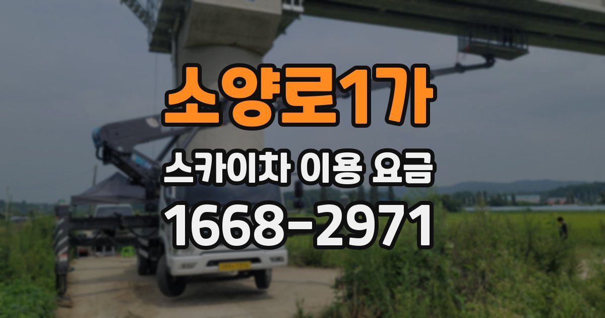 소양로1가 스카이차 이용 요금