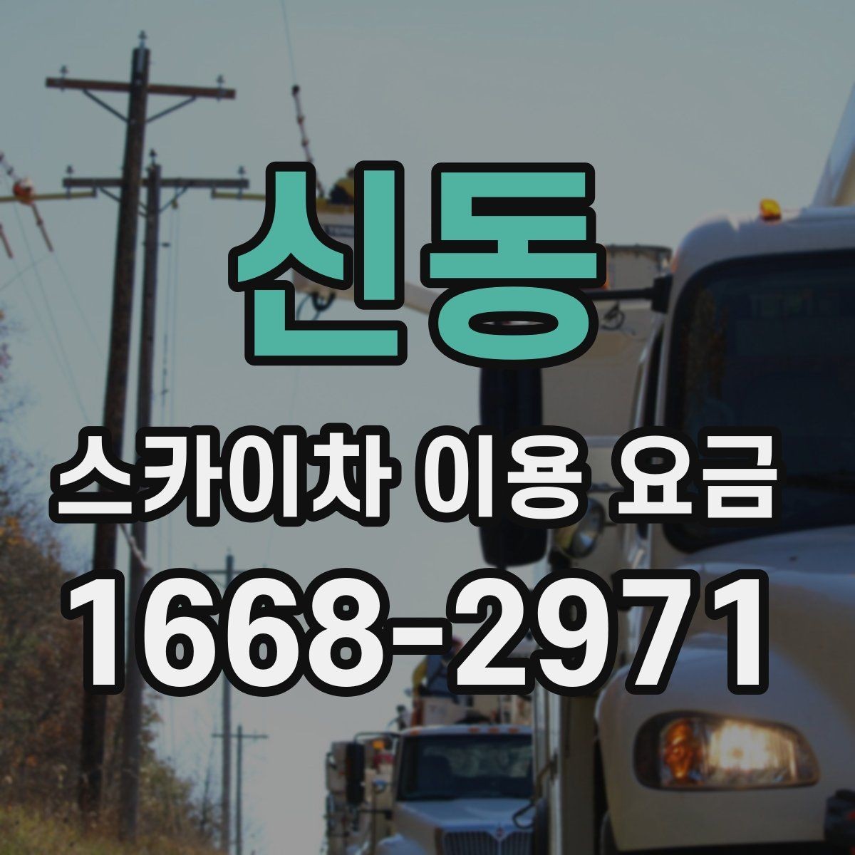 신동 스카이차 이용 요금 안내를 활용한 견적 비교 방법
