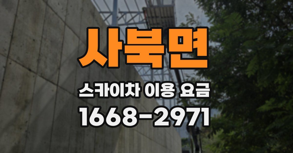 사북면 스카이차 이용 요금