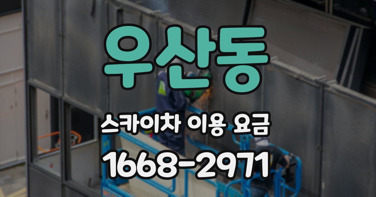 우산동 스카이차 이용 요금