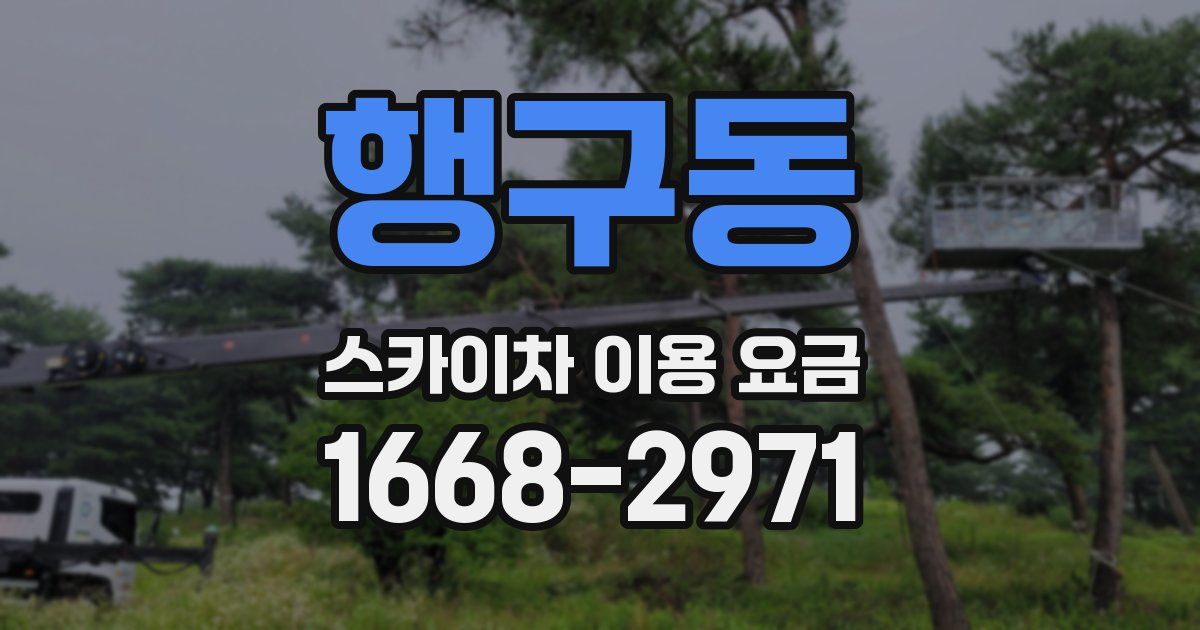 행구동 스카이차 이용 요금